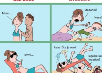 Na plaži sa decom i bez dece