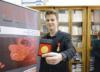 Mladi pronalazač iz Novog Sada patentirao izum za razbijanje tromba: Stefan Velja doneo medalju iz Brisela