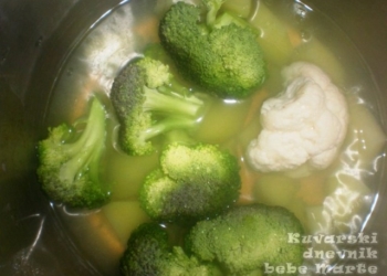 Bebin ručak: Pire od brokolija i karfiola