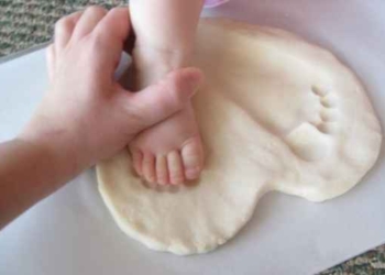 Dečji otisci u testu kao uspomena