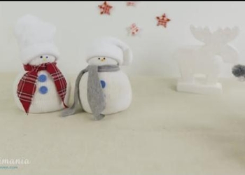 Napravite unikatan novogodišnji detalj od belih čarapa