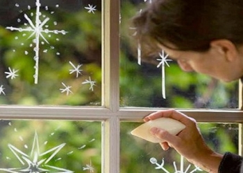 Iscrtajte ukrase na prozorima sapunom