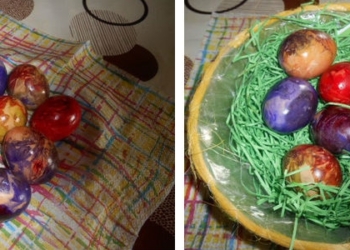 Korak po korak: Farbanje uskršnjih jaja krep-papirom