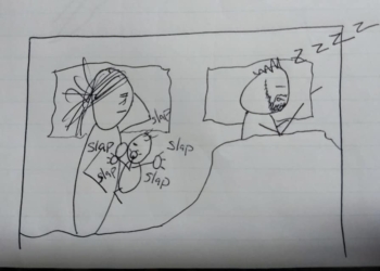 U pet crteža mužu pokazala zašto se mame bude neispavane